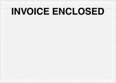 Value Collection - 1,000 Piece, 7" Long x 5" Wide, Packing List Envelope - Invoice Enclosed, Clear - Caliber Tooling