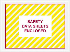 Value Collection - 1,000 Piece, 4-1/2" Long x 6" Wide, Packing List Envelope - Material Safety Data Sheets Enclosed, Printed & Clear - Caliber Tooling