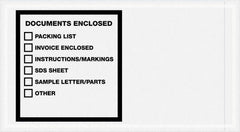 Value Collection - 1,000 Piece, 5-1/2" Long x 10" Wide, Packing List Envelope - Documents Enclosed, Printed & Clear - Caliber Tooling