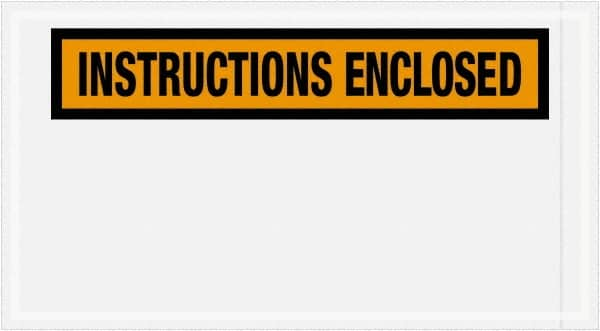 Value Collection - 1,000 Piece, 5-1/2" Long x 10" Wide, Packing List Envelope - Instructions Enclosed, Orange - Caliber Tooling