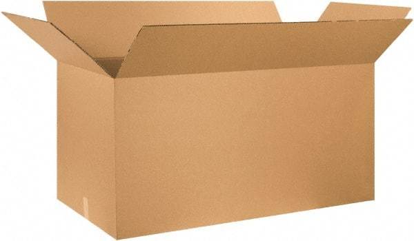 Made in USA - 24" Wide x 48" Long x 24" High Rectangle Heavy Duty Corrugated Box - 2 Walls, Kraft (Color), 100 Lb Capacity - Caliber Tooling