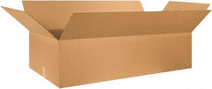 Made in USA - 20" Wide x 46" Long x 12" High Rectangle Corrugated Shipping Box - 1 Wall, Kraft (Color), 65 Lb Capacity - Caliber Tooling