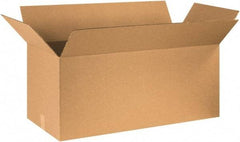 Made in USA - 20" Wide x 40" Long x 20" High Rectangle Corrugated Shipping Box - 1 Wall, Kraft (Color), 65 Lb Capacity - Caliber Tooling