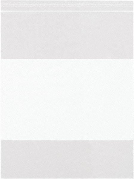 Value Collection - 3 x 3", 2 mil White Block Reclosable Polybags - Clear - Caliber Tooling