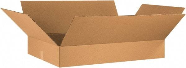 Made in USA - 21" Wide x 34" Long x 6" High Rectangle Corrugated Shipping Box - 1 Wall, Kraft (Color), 65 Lb Capacity - Caliber Tooling