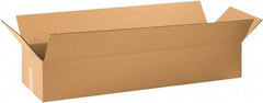 Made in USA - 10" Wide x 36" Long x 6" High Rectangle Corrugated Shipping Box - 1 Wall, Kraft (Color), 65 Lb Capacity - Caliber Tooling