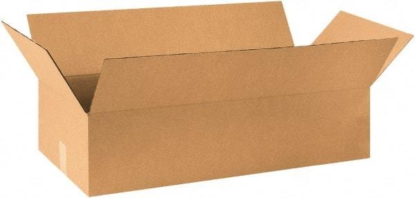 Made in USA - 20" Wide x 36" Long x 9" High Rectangle Corrugated Shipping Box - 1 Wall, Kraft (Color), 65 Lb Capacity - Caliber Tooling