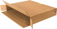 Made in USA - 6" Wide x 30" Long x 24" High Rectangle Corrugated Shipping Box - 1 Wall, Kraft (Color), 95 Lb Capacity - Caliber Tooling