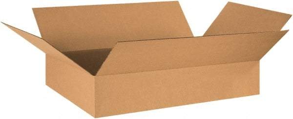 Made in USA - 17" Wide x 29" Long x 3" High Rectangle Corrugated Shipping Box - 1 Wall, Kraft (Color), 65 Lb Capacity - Caliber Tooling