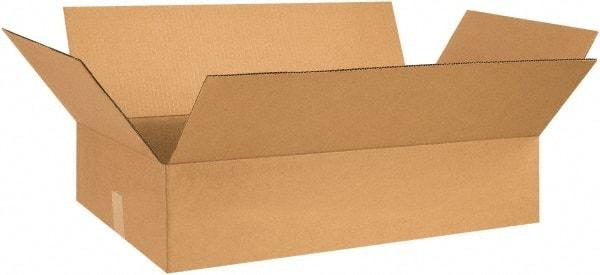 Made in USA - 20" Wide x 30" Long x 8" High Rectangle Corrugated Shipping Box - 1 Wall, Kraft (Color), 65 Lb Capacity - Caliber Tooling