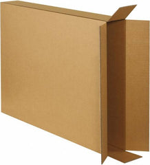 Made in USA - 5" Wide x 28" Long x 38" High Rectangle Corrugated Shipping Box - 1 Wall, Kraft (Color), 65 Lb Capacity - Caliber Tooling