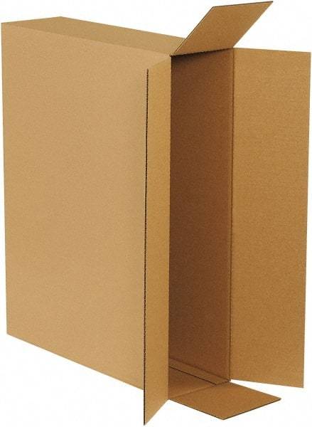 Made in USA - 6" Wide x 26" Long x 20" High Rectangle Corrugated Shipping Box - 1 Wall, Kraft (Color), 65 Lb Capacity - Caliber Tooling