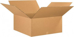 Made in USA - 25" Wide x 25" Long x 12" High Rectangle Corrugated Shipping Box - 1 Wall, Kraft (Color), 65 Lb Capacity - Caliber Tooling