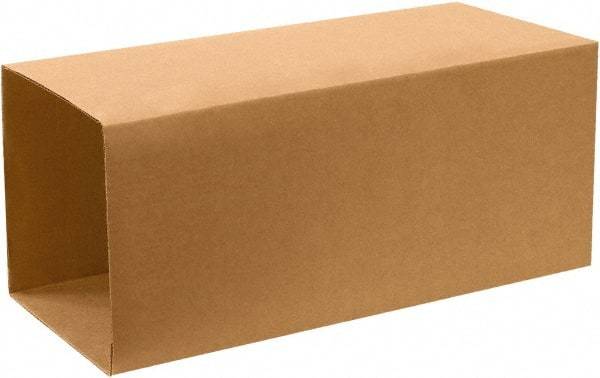 Made in USA - 24" Wide x 24" Long x 40" High Rectangle Telescoping Box - 1 Wall, Kraft (Color), 65 Lb Capacity - Caliber Tooling