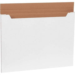 Made in USA - 22-1/2" Wide x 30" Long x 1" High Rectangle Crush Proof Mailers - 1 Wall, White - Caliber Tooling