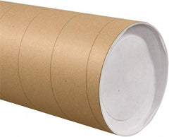 Made in USA - 8" Diam x 72" Long Round Jumbo Mailing Tubes - 1 Wall, Kraft (Color) - Caliber Tooling