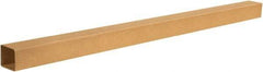 Made in USA - 4" Wide x 4" Long x 72" High Rectangle Telescoping Box - 1 Wall, Kraft (Color), 65 Lb Capacity - Caliber Tooling