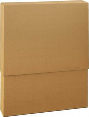 Made in USA - 8" Wide x 24" Long x 57" High Rectangle Telescoping Box - 2 Walls, Kraft (Color), 100 Lb Capacity - Caliber Tooling