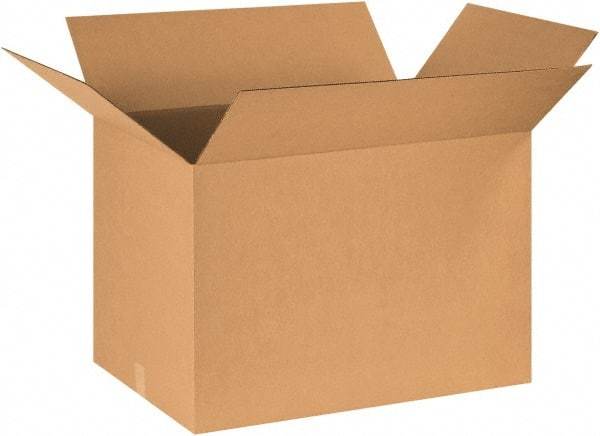 Made in USA - 24" Wide x 30" Long x 20" High Rectangle Corrugated Shipping Box - 1 Wall, Kraft (Color), 65 Lb Capacity - Caliber Tooling