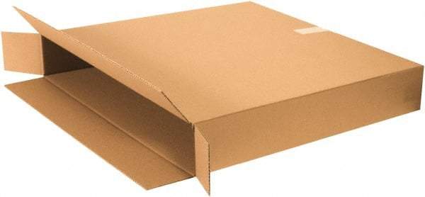 Made in USA - 8" Wide x 70" Long x 42" High Rectangle Moving Boxes - 1 Wall, Kraft (Color), 140 Lb Capacity - Caliber Tooling