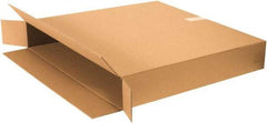 Made in USA - 8" Wide x 38" Long x 26" High Rectangle Moving Boxes - 1 Wall, Kraft (Color), 100 Lb Capacity - Caliber Tooling