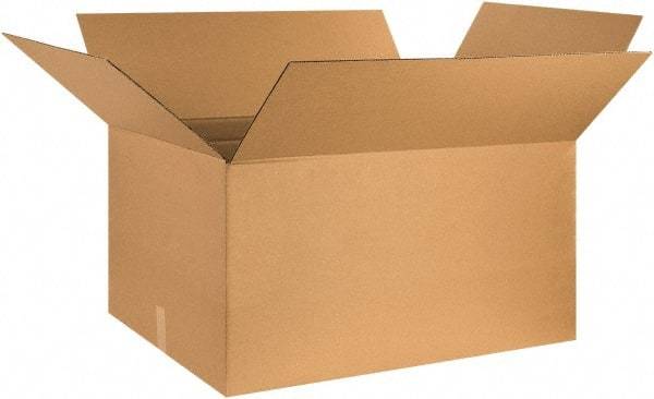 Made in USA - 16" Wide x 32" Long x 16" High Rectangle Corrugated Shipping Box - 1 Wall, Kraft (Color), 65 Lb Capacity - Caliber Tooling