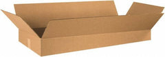 Made in USA - 16" Wide x 36" Long x 5" High Rectangle Corrugated Shipping Box - 1 Wall, Kraft (Color), 65 Lb Capacity - Caliber Tooling