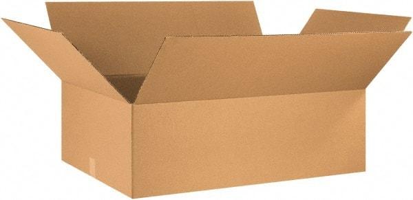 Made in USA - 24" Wide x 36" Long x 10" High Rectangle Corrugated Shipping Box - 1 Wall, Kraft (Color), 65 Lb Capacity - Caliber Tooling