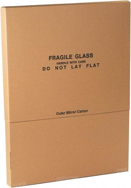 Made in USA - 4-1/16" Wide x 37-5/16" Long x 31" High Rectangle Moving Boxes - 1 Wall, Kraft (Color), 65 Lb Capacity - Caliber Tooling