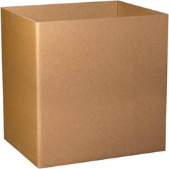 Made in USA - 40" Wide x 48" Long x 24" High Rectangle Heavy Duty Corrugated Box - 3 Walls, Kraft (Color), 280 Lb Capacity - Caliber Tooling