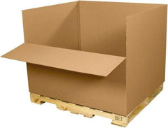 Made in USA - 40" Wide x 48" Long x 36" High Rectangle Heavy Duty Corrugated Box - 1 Wall, Kraft (Color), 120 Lb Capacity - Caliber Tooling