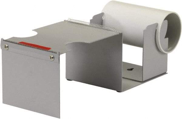 Import - 4" Wide, Single Roll, Manual Table/Desk Tape Dispenser - Metal, Unlimited Dispensed Tape Length - Caliber Tooling