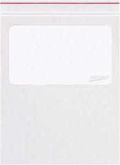 Minigrip - 9 x 12", 2 mil Minigrip White Block Reclosable Polybags - Clear - Caliber Tooling