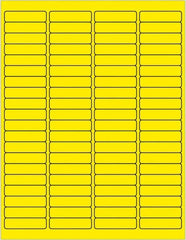 Tape Logic - 1/2" Long, Fluorescent Yellow Paper Laser Label - For Laser Printers - Caliber Tooling