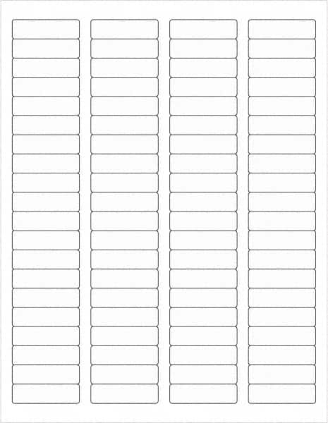 Tape Logic - 1-3/4" Long, Clear Paper Laser Label - For Laser Printers - Caliber Tooling