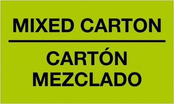 Tape Logic - 5" Long, Fluorescent Green Paper Shipping Label - For Multi-Use - Caliber Tooling