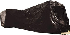 Made in USA - 100' Long x 20' Wide Polyethylene Plastic Film - Black, Case - Caliber Tooling