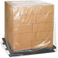 Made in USA - 68" Long x 65" Wide x 82" High Pallet Cover - Clear, Case, 25 Piece - Caliber Tooling