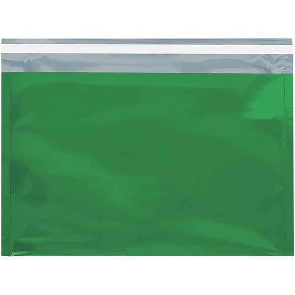 Value Collection - 12-3/4" Long x 9-1/2" Wide Peel-Off Self-Seal Metallic Mailer - Green - Caliber Tooling