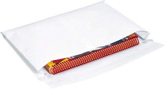 Made in USA - 15" Long x 10" Wide Peel-Off Self-Seal Expandable Envelope - White - Caliber Tooling