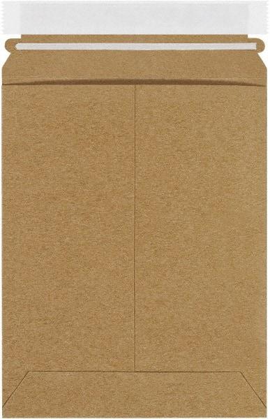 Made in USA - 9" Long x 7" Wide Peel-Off Self-Seal Flat Mailer - Kraft - Caliber Tooling