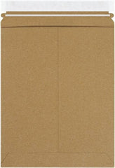 Made in USA - 12-1/4" Long x 9-3/4" Wide Peel-Off Self-Seal Flat Mailer - Kraft - Caliber Tooling