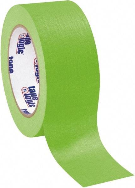 Tape Logic - 2" Wide x 60 Yd Long Green Crepe Paper Masking Tape - 4.9 mil Thick - Caliber Tooling