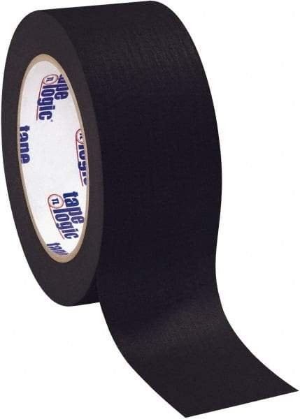 Tape Logic - 2" Wide x 60 Yd Long Black Crepe Paper Masking Tape - 4.9 mil Thick - Caliber Tooling