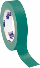 Tape Logic - 1" Wide x 60 Yd Long Green Crepe Paper Masking Tape - 4.9 mil Thick - Caliber Tooling