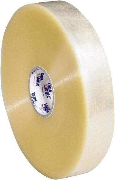 Tape Logic - 2" x 1,000 Yd Clear Hot Melt Adhesive Packaging Tape - Polypropylene Film Backing, 2.5 mil Thick, 36 Lb Tensile Strength - Caliber Tooling