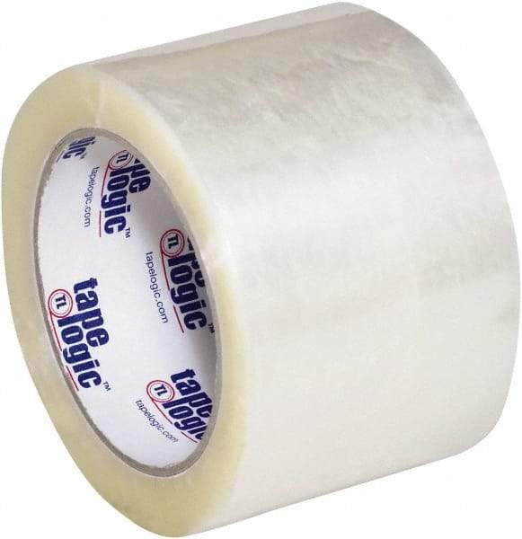 Tape Logic - 3" x 110 Yd Clear Hot Melt Adhesive Packaging Tape - Polypropylene Film Backing, 2.2 mil Thick - Caliber Tooling