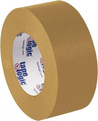 Tape Logic - 2" x 60 Yd Brown Rubber Adhesive Packaging Tape - Paper Backing, 7 mil Thick - Caliber Tooling