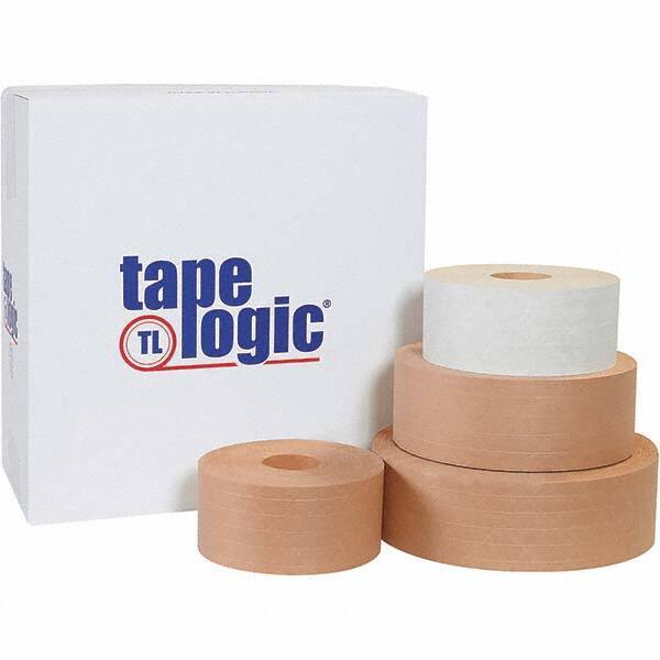 Tape Logic - 72mm x 375' Kraft Water Activated Adhesive Packaging Tape - Paper Backing, 5 mil Thick - Caliber Tooling