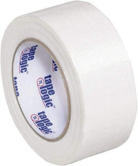 Tape Logic - 2" x 60 Yd Clear Hot Melt Adhesive Strapping Tape - Polypropylene Film Backing, 3.9 mil Thick, 100 Lb Tensile Strength - Caliber Tooling